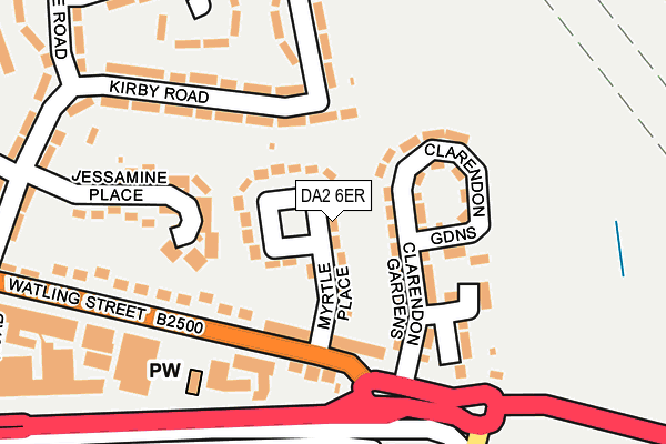 DA2 6ER map - OS OpenMap – Local (Ordnance Survey)
