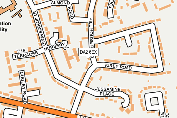 DA2 6EX map - OS OpenMap – Local (Ordnance Survey)