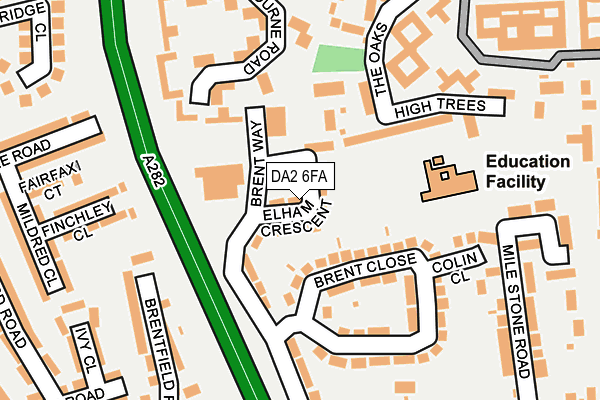 DA2 6FA map - OS OpenMap – Local (Ordnance Survey)