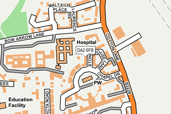 DA2 6FB map - OS OpenMap – Local (Ordnance Survey)