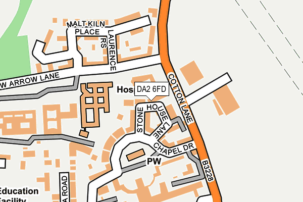 DA2 6FD map - OS OpenMap – Local (Ordnance Survey)