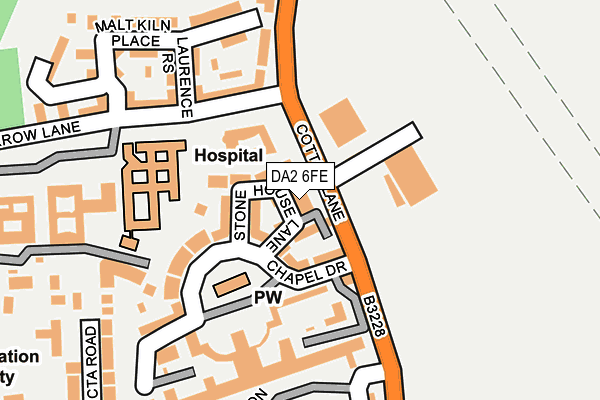 DA2 6FE map - OS OpenMap – Local (Ordnance Survey)
