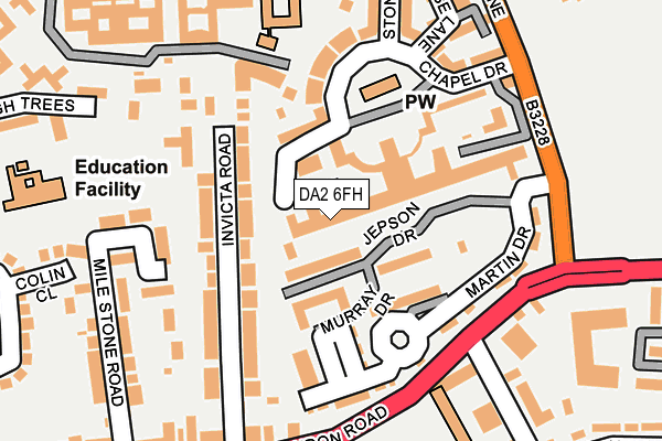 DA2 6FH map - OS OpenMap – Local (Ordnance Survey)