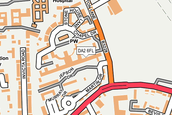 DA2 6FL map - OS OpenMap – Local (Ordnance Survey)