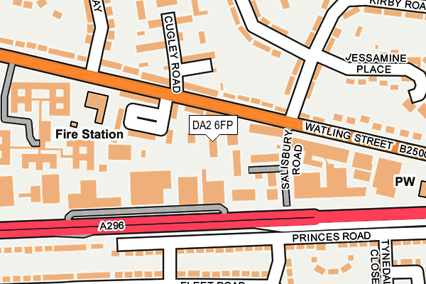 DA2 6FP map - OS OpenMap – Local (Ordnance Survey)