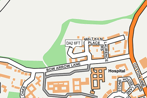 DA2 6FT map - OS OpenMap – Local (Ordnance Survey)