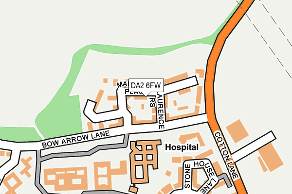 DA2 6FW map - OS OpenMap – Local (Ordnance Survey)