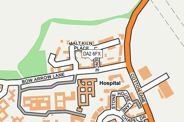 DA2 6FX map - OS OpenMap – Local (Ordnance Survey)