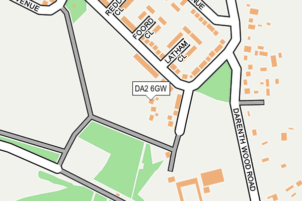 DA2 6GW map - OS OpenMap – Local (Ordnance Survey)
