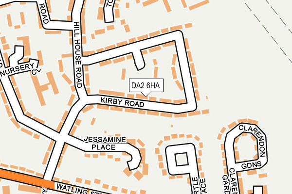 DA2 6HA map - OS OpenMap – Local (Ordnance Survey)