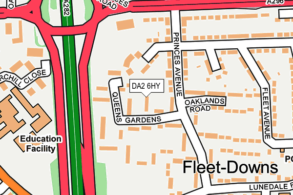 DA2 6HY map - OS OpenMap – Local (Ordnance Survey)