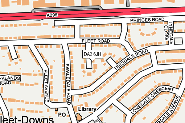 DA2 6JH map - OS OpenMap – Local (Ordnance Survey)