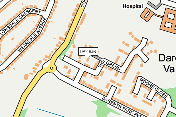 DA2 6JR map - OS OpenMap – Local (Ordnance Survey)