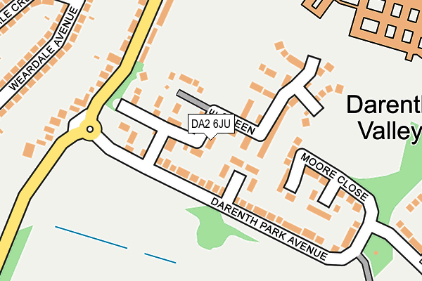 DA2 6JU map - OS OpenMap – Local (Ordnance Survey)
