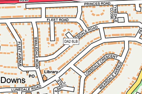 DA2 6LB map - OS OpenMap – Local (Ordnance Survey)