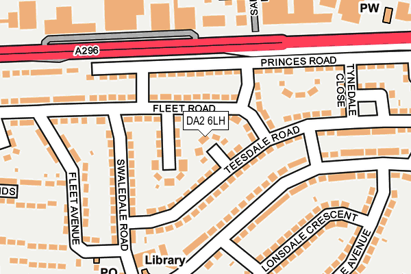 DA2 6LH map - OS OpenMap – Local (Ordnance Survey)