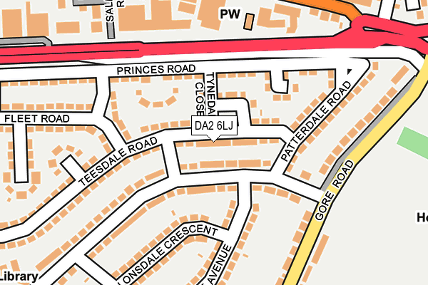 DA2 6LJ map - OS OpenMap – Local (Ordnance Survey)