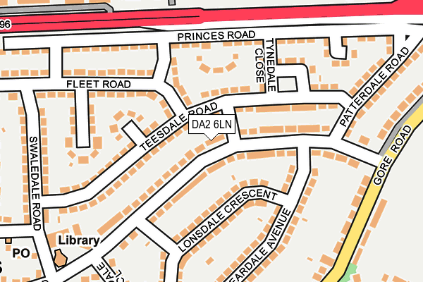 DA2 6LN map - OS OpenMap – Local (Ordnance Survey)