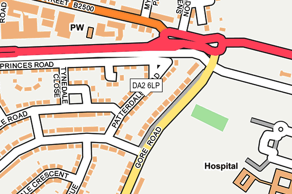 DA2 6LP map - OS OpenMap – Local (Ordnance Survey)