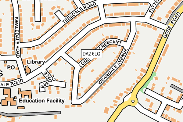 DA2 6LQ map - OS OpenMap – Local (Ordnance Survey)