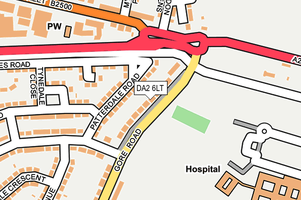 DA2 6LT map - OS OpenMap – Local (Ordnance Survey)