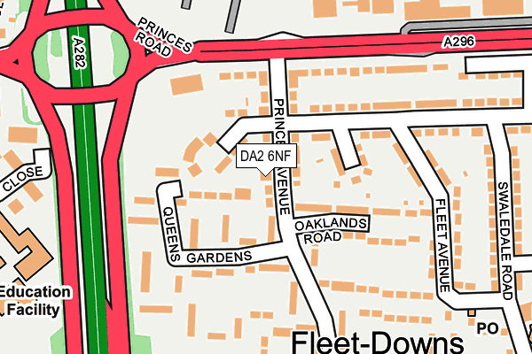 DA2 6NF map - OS OpenMap – Local (Ordnance Survey)