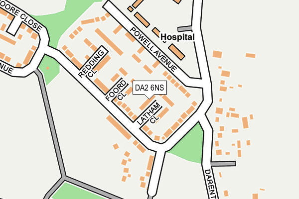 DA2 6NS map - OS OpenMap – Local (Ordnance Survey)