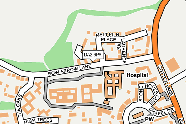 DA2 6PA map - OS OpenMap – Local (Ordnance Survey)