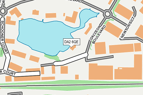 DA2 6QE map - OS OpenMap – Local (Ordnance Survey)