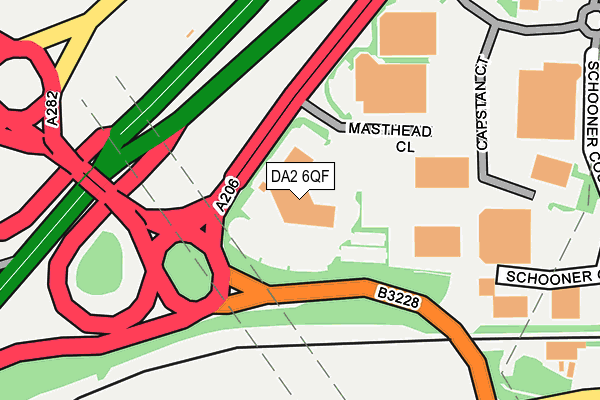 DA2 6QF map - OS OpenMap – Local (Ordnance Survey)