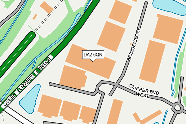 DA2 6QN map - OS OpenMap – Local (Ordnance Survey)