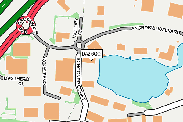 DA2 6QQ map - OS OpenMap – Local (Ordnance Survey)