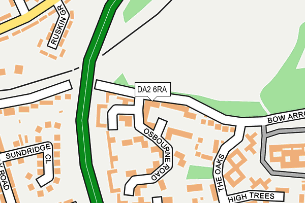 DA2 6RA map - OS OpenMap – Local (Ordnance Survey)