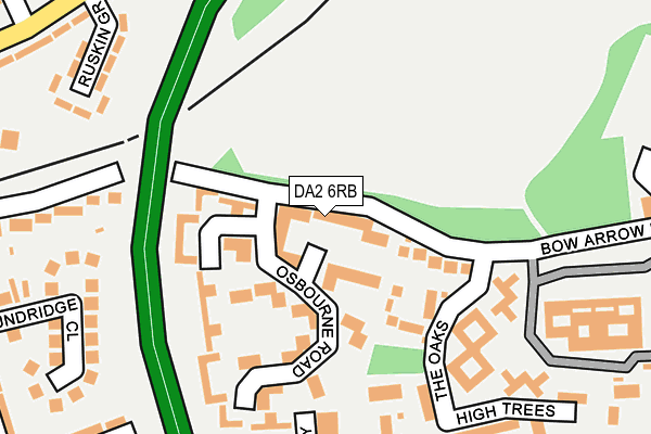 DA2 6RB map - OS OpenMap – Local (Ordnance Survey)
