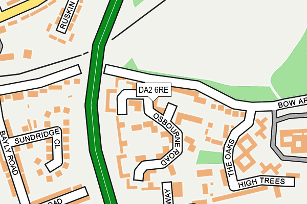 DA2 6RE map - OS OpenMap – Local (Ordnance Survey)