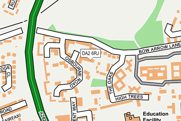 DA2 6RJ map - OS OpenMap – Local (Ordnance Survey)