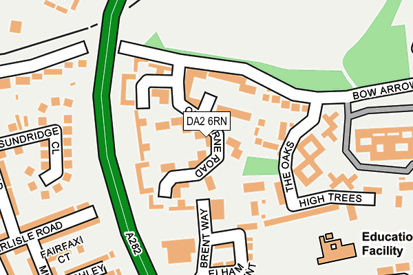 DA2 6RN map - OS OpenMap – Local (Ordnance Survey)