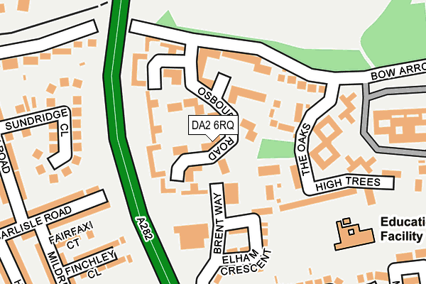 DA2 6RQ map - OS OpenMap – Local (Ordnance Survey)