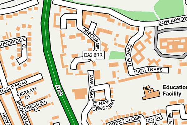DA2 6RR map - OS OpenMap – Local (Ordnance Survey)
