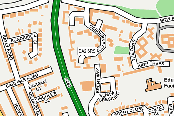 DA2 6RS map - OS OpenMap – Local (Ordnance Survey)