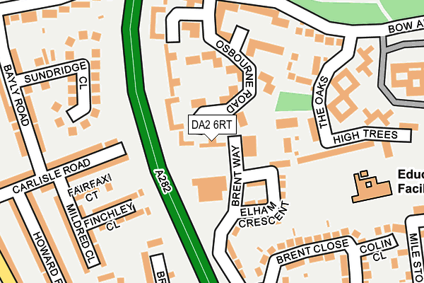 DA2 6RT map - OS OpenMap – Local (Ordnance Survey)
