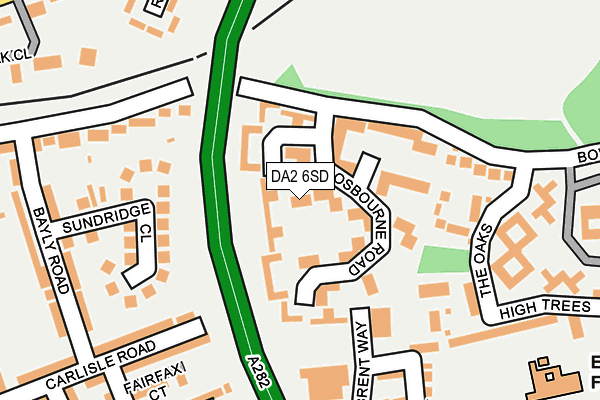 DA2 6SD map - OS OpenMap – Local (Ordnance Survey)