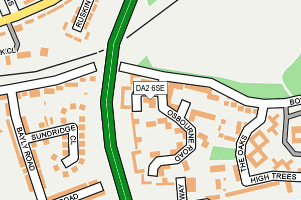 DA2 6SE map - OS OpenMap – Local (Ordnance Survey)