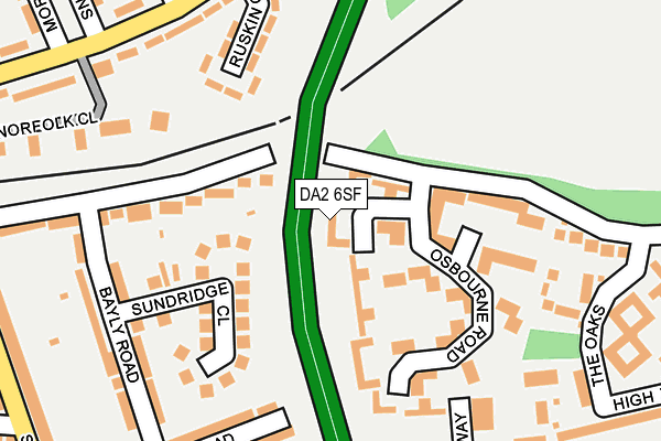 DA2 6SF map - OS OpenMap – Local (Ordnance Survey)
