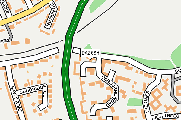 DA2 6SH map - OS OpenMap – Local (Ordnance Survey)
