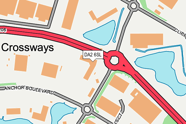 DA2 6SL map - OS OpenMap – Local (Ordnance Survey)