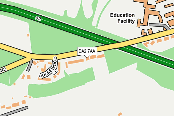 DA2 7AA map - OS OpenMap – Local (Ordnance Survey)
