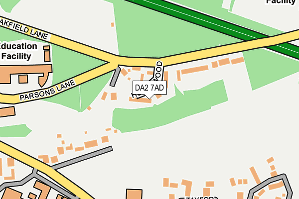 DA2 7AD map - OS OpenMap – Local (Ordnance Survey)