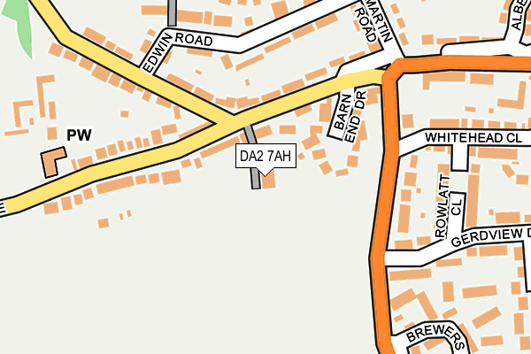 DA2 7AH map - OS OpenMap – Local (Ordnance Survey)