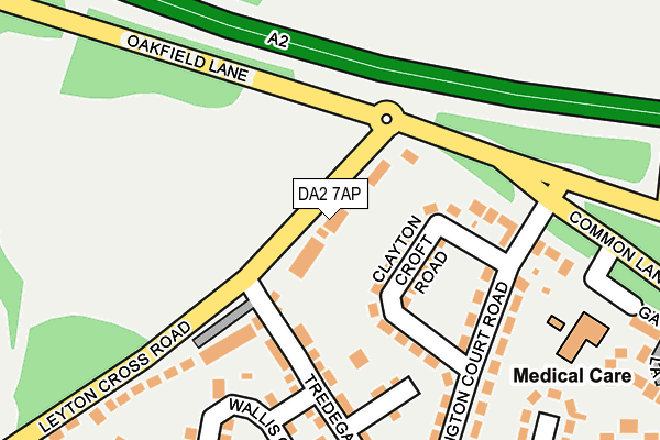 DA2 7AP map - OS OpenMap – Local (Ordnance Survey)